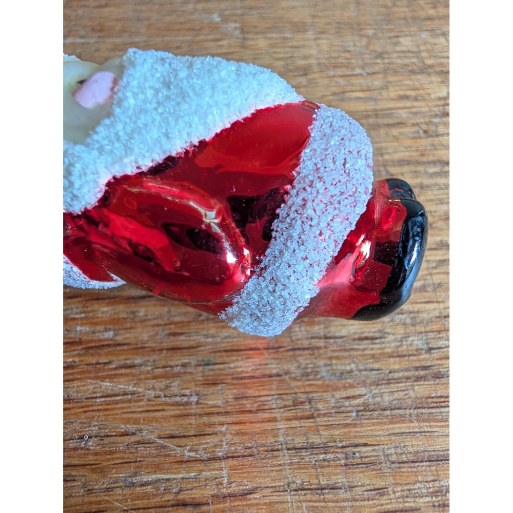Vintage Mercury Glass Christmas Ornaments Dept 56 Village Express Truck Santa - Picture 10 of 15